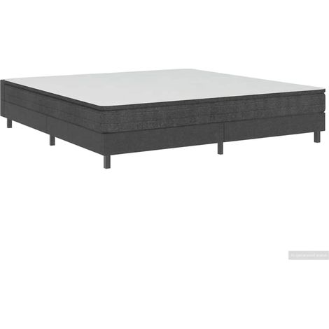 Maison Exclusive - Boxspring-Bettgestell Grau Stoff 200x200 cm