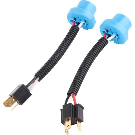 2 H4-Buchse auf 9007-Stecker Scheinwerferkabeladapter, 2-teiliger Umrüststecker (1/5)