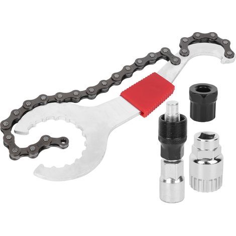 Kit de Réparation Vélo Multifonction pour Démonter Pédalier, Cassette et Chaîne - Outil Polyvalent (1/5)