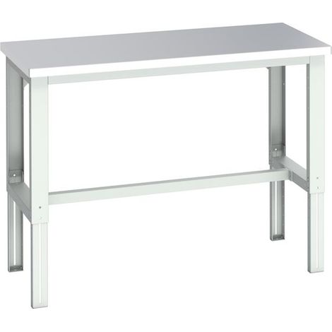 Bott 41003640.16V Cubio Adjustable Bench, Stainless Steel Clad Top 1500 x 750mm