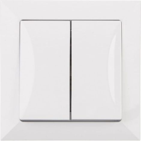 Connettore doppio OPAL bianco WP-3 Op