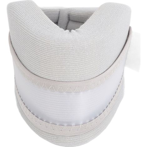 Collier cervical de maintien respirant, doux et chaud, soutien orthopédique pour le cou, traction confortable, collier de repos, antidouleur, taille adulte, gris. (1/5)