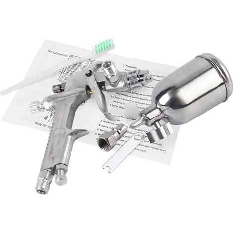 F-2 Druckluft-Farbpistole mit 0,5-mm-Düse und Schwerkraftzufuhr, 125 ml (1/5)