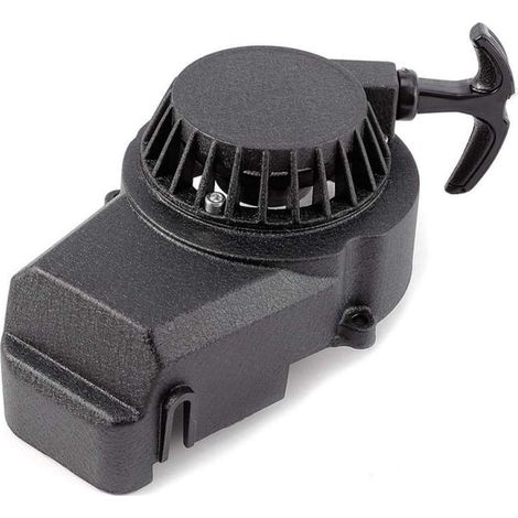 Conjunto de arranque por cuerda de aluminio negro para minimotos y motos de cross de 2 tiempos de 47 cc y 49 cc (1 unidad) (1/5)