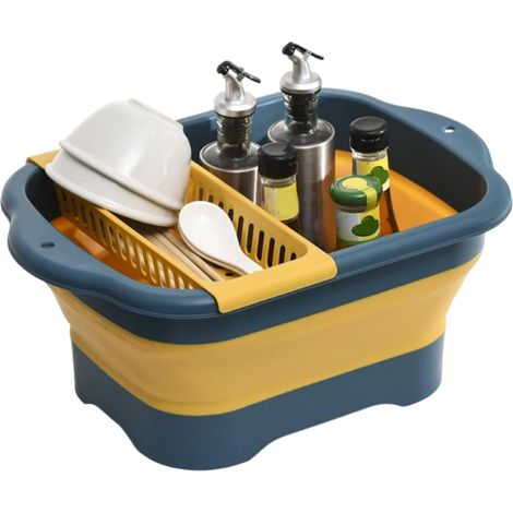 Station de Lavage de Vaisselle Camping Bac à Vaisselle Portable et Pliable Équipement de Camping Pour Lavage de Bol Légumes Fruits Jardin Pêche Camping (1/5)