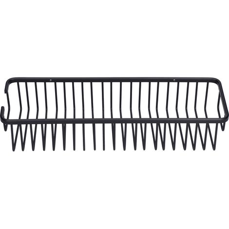 Étagère de Douche Noire 40cm en Alliage d'Aluminium pour Shampoing et Après-Shampoing (1/5)
