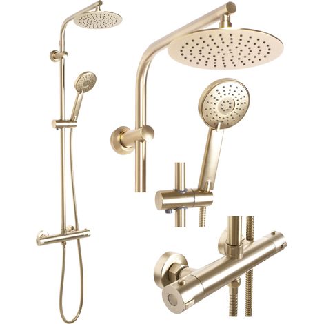 Shower set REA Bliss brush gold