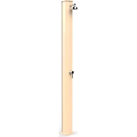Doccia Solare da Giardino 40L Miscelatore Arkema Big Jolly Champagne Bronze (1/5)