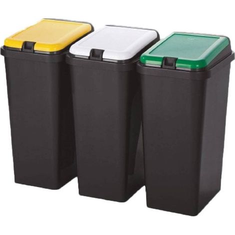 PATTUMIERA RACCOLTA DIFFERENZIATA SET 'BIDO'' 45 lt. cm 29 x 39 x 64,2