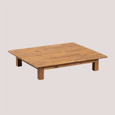 SKLUM Rechteckiger Couchtisch aus Akazienholz (85x75 cm) Brina              Akazie Braun                      (1/5)