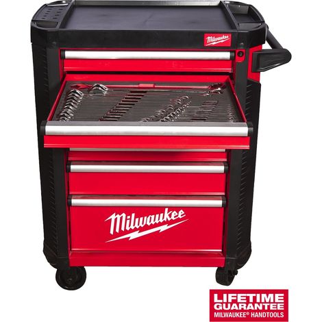 Werkstattwagen Standard Version mit Bestückung rot 206-teilig Milwaukee (1/5)