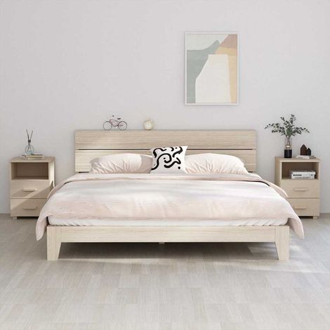 vidaXL Mesitas noche 2 uds HAMAR pino macizo marrón miel 40x35x62 cm (1/5)