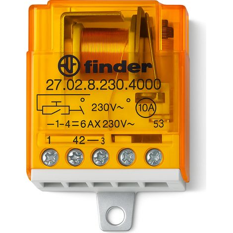 Kit relè modulare serie 27 con accessorio titappo finder 270182304000poa (1/2)