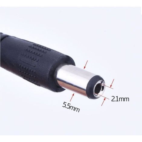 Câble clip pour batterie 9V avec connecteur mâle 2.1 x 5.5 mm - - Lot de 10 (1/2)