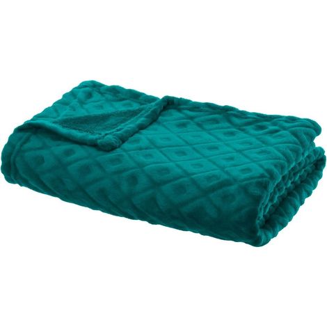 Copriletto Losange 3D 180x230 cm BLU