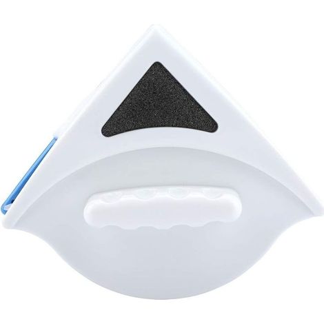 Nettoyant magnétique double face pour vitres, brosse de nettoyage magnétique double face triangle pour le nettoyage de vitres de haute épaisseur (triangle ABS3 - 8mm pour vitrage simple) (1/5)