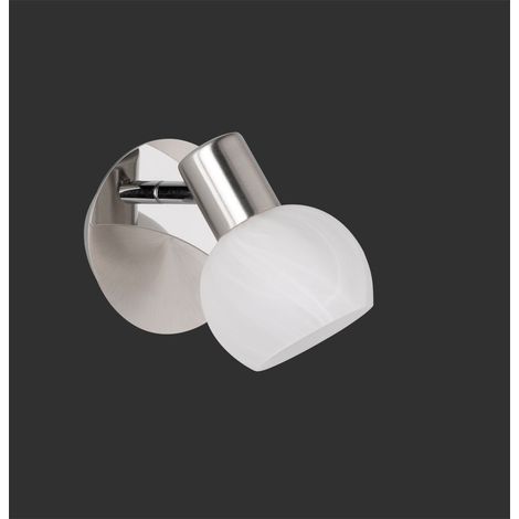 Foco De Techo 1xE14 Antibes Niquel Y Cristal Blanco Trio Lighting (1/2)