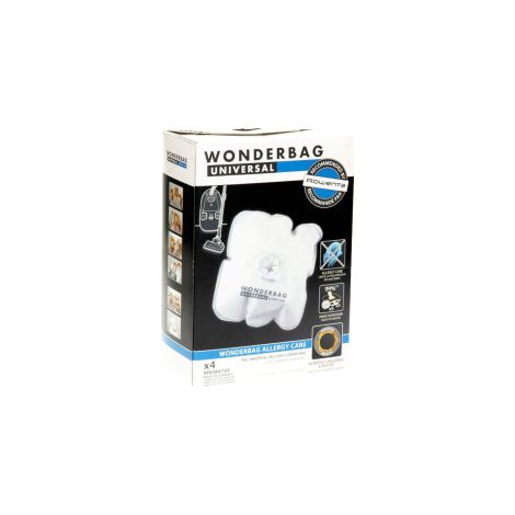 Wonderbag lotto di 4 sacchetti per aspirapolvere per tefal TW5461SO