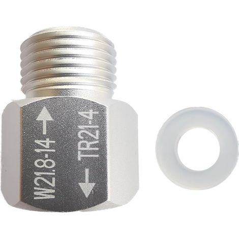 Adattatore per bombola di CO2, adattatore rapido per CO2, adattatore per CO2, da TR21-4 a W21.8, per impieghi gravosi, adattatore femmina per bombola di soda (A)