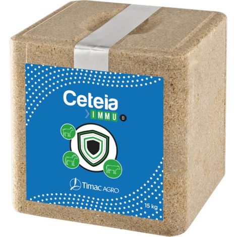 Timac Agro Leckstein Ceteia IMMU 15 kg Mineralfuttermittel Rinder Ziegen Pferde (1/2)