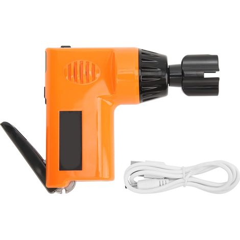 Enrouleur de Cordes de Guitare électrique sans Fil Enrouleur de Cordes D'instrument Universel Perceuse de Guitare Batterie Rechargeable Intégrée de 800mAh avec Câble USB Orange (1/5)