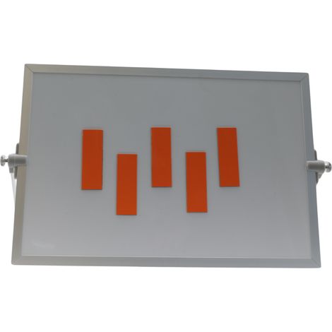 Barre de symboles magnétiques 2x6 cm orange (1/2)