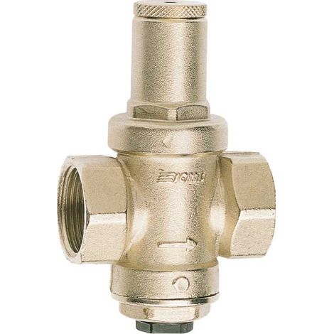 Riduttore pressione acqua a pistone con presa per manometro Mignon - 1/2"