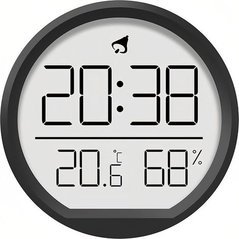 Horloge numérique LCD thermohygromètre Design magnétique suspendue Calendrier 12/24 heures pour la maison, la cuisine, le bureau (1/5)