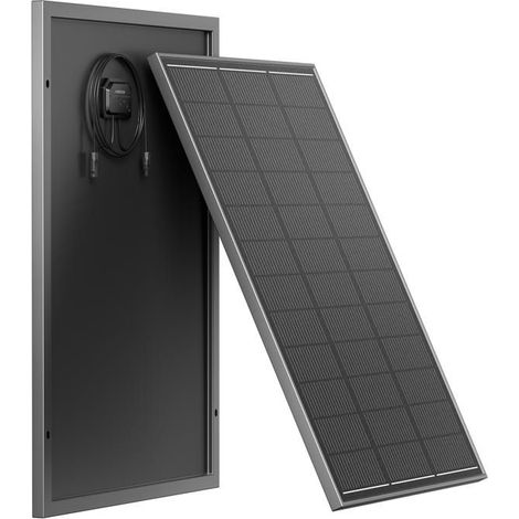 Panneau solaire - AFERIY - AFERIY 120 W - Monocristallin 23% - Verre trempé 3,2 mm - Plug-and-play MC4
