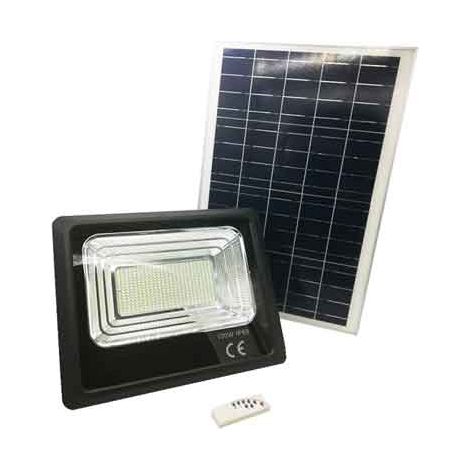 PROIETTORE A LED CON PANNELLO SOLARE  100W (Eq. 20 W)- 6000K