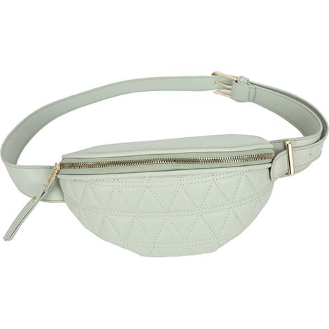 Sac de ceinture en cuir PU imperméable à la mode pour dames (vert),