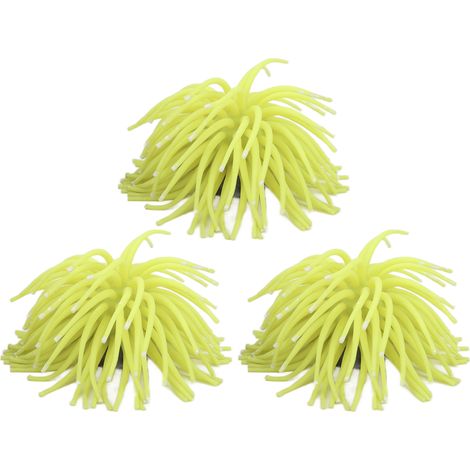 Décoration de corail artificiel pour Aquarium, 3 pièces, Simulation de boule d'oursin, ornement d'aménagement paysager d'aquarium (1/5)