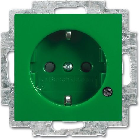 toma SCHUKO® verde y pantalla Busch-balance® si