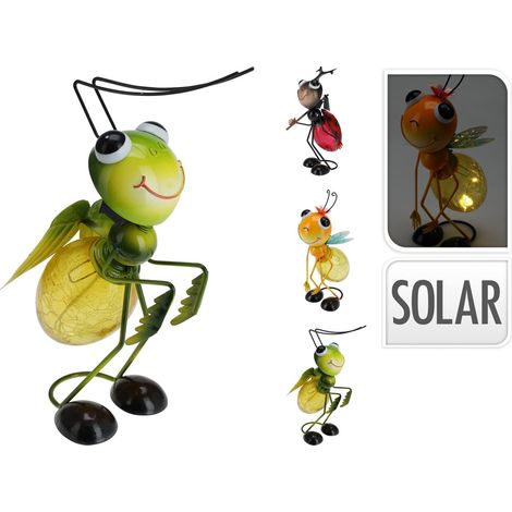 INSECTO LUZ SOLAR 14x28x16 CM SURTIDO