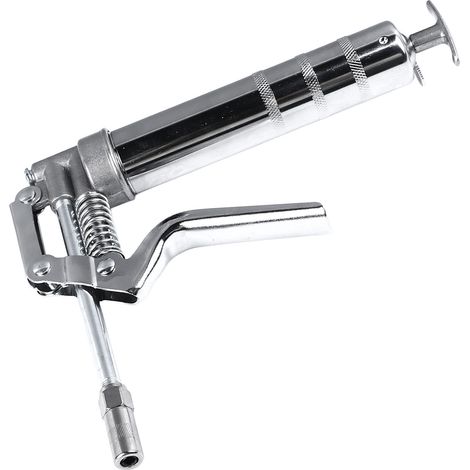 Pistolet à graisse 120 cc en métal chromé, outil de remplissage de graisse portatif pour équipements industriels (1/5)