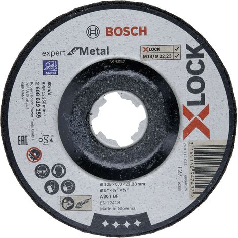 Bosch Expert X-Lock disco abrasivo negro 125 mm