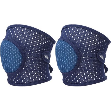Protection Genoux Bébé Antidérapante Couverture Molletonnée Élastique Unisexe Bleu Marine (1/5)