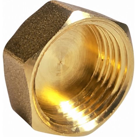 Tappo femmina in ottone - f1/4