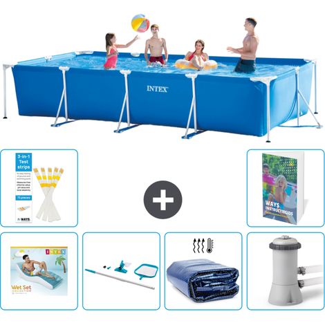 Rechteckiger Frame Pool - 450x220x84 cm - 7-teilig S134