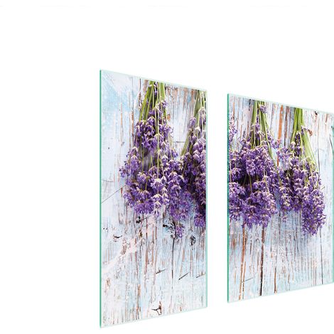 PANNELLO PROTETTIVO IN VETRO 75x52 LAVANDA (1/5)