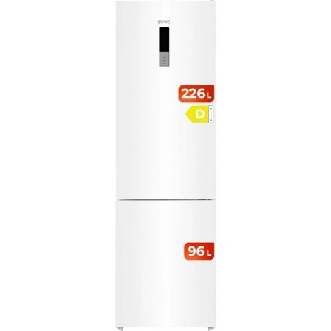 EVVO Frigorífico Combi No Frost, Capacidad Frigorífico 226 L Congelador 96 L, Motor Inverter, 60cm de Ancho, Clase energética D, (1/5)
