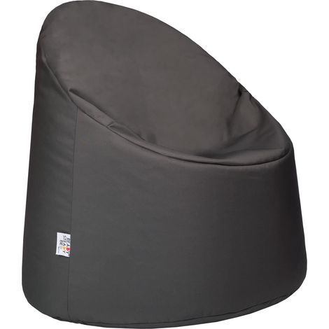 Ready Steady Bed - Pouf per bambini per giocare e rilassarsi, Pouf a sacco resistente all'acqua per bambini, 65x60x60 cm Poltrona pouf per bambini per interni ed esterni - Grigio scuro (1/5)
