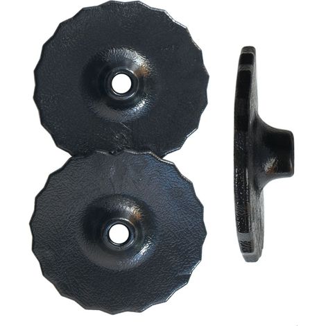 Rosette per morsi in gel nero diametro 87 mm