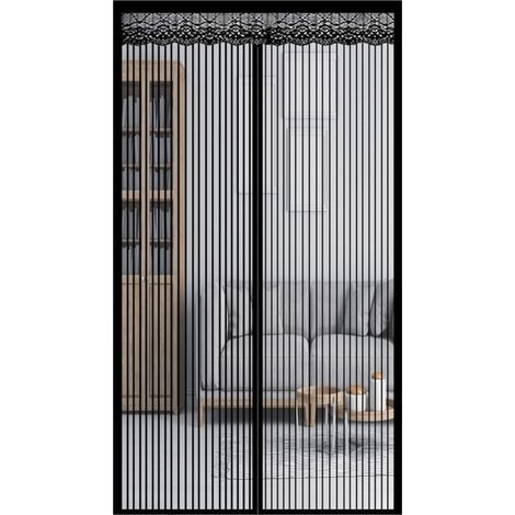 Magnetisches Türgitter 120 x 220 cm – Strapazierfähiges Polyestergewebe – Magnetverschluss – Bohrfreie Montage (1/4)