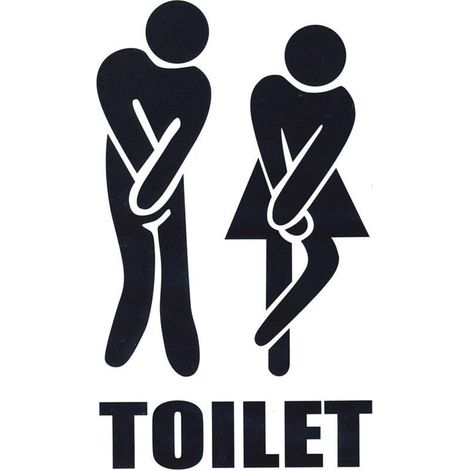 Sticker WC drôle HD – Vinyle non vulgaire, personnalisable sur cuvette/portes/murs/toilettes (1/5)