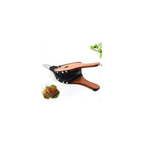 Lntyq Kaminbalg, Grillbalg, Holzofen-Luftgebläse, Kamingebläse, Balg für Holzkohle-Kamine, Lagerfeuer, 37,7 x 13,7 cm (1/5)