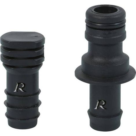 Kit Raccords 1 Bouchon et 1 Raccord Rapide - Utilisation Polyvalente - Pratique et Efficace - D-Work (1/2)