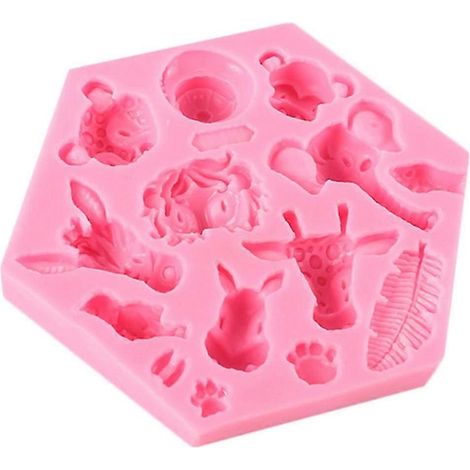 Moules en silicone alimentaire flexible en forme d'animaux 3D, adaptés à la fabrication de céramiques en résine d'argile, de bonbons, de fondant, de chocolats, de savons, etc. (1/5)