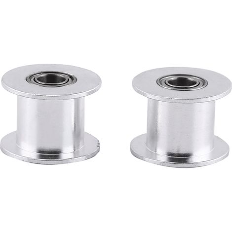 Lot de 5 poulies libres 2GT à 20 dents pour imprimante 3D, sans dents, pour courroie de 10 mm de large. (1/5)