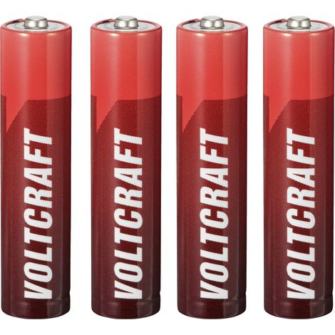 VOLTCRAFT Industrial LR03 Micro (AAA)-Batterie Alkali-Mangan 1350 mAh 1.5 V 4 St. (1/4)